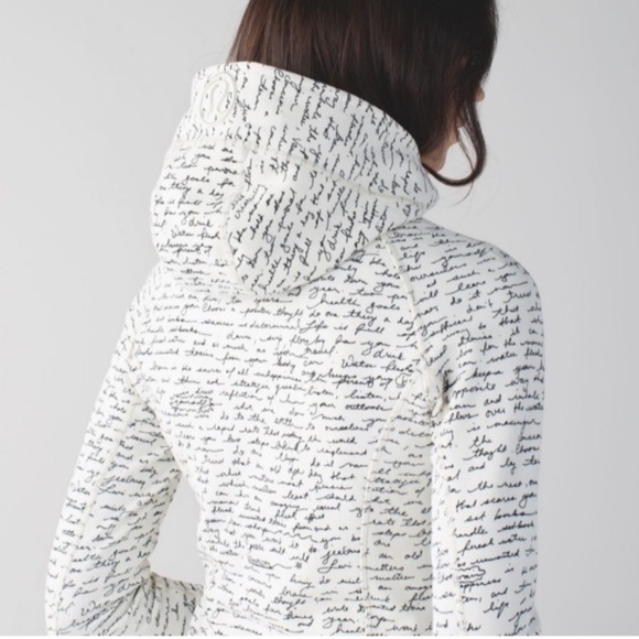 lululemon athletica White Hoodie with Black Script - Picture 16 of 16